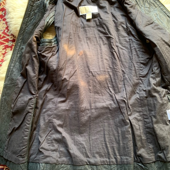 Michael Kors Black Genuine textured soft belted vest multiple zipper clo… - Picture 9 of 16